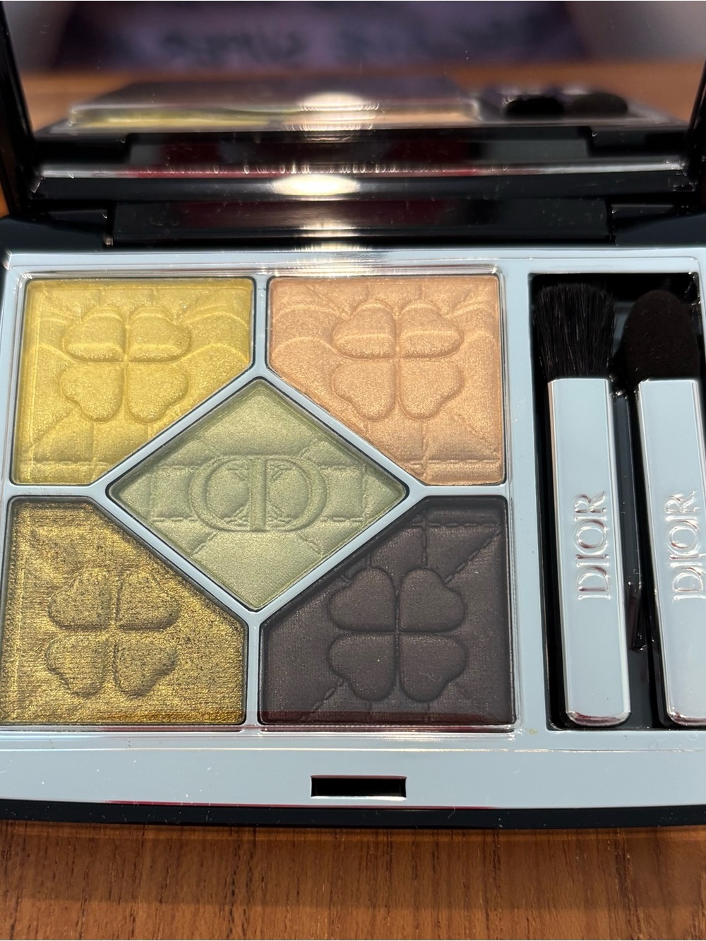 Dior 5-Color 365 Charmed Eyeshadow Palette with clover case
